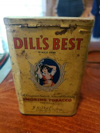 Vintage Tobacco Tin - - Dill ' s Best - smoking tobacco 2