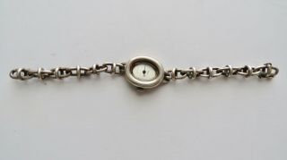 Vintage Obrey Paris Solid Silver Lady Bracelet Watch 7 Inch