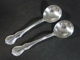2 Towle French Provincial Sterling Silver 6 - 1/4” Cream Soup Spoon – No Monogram