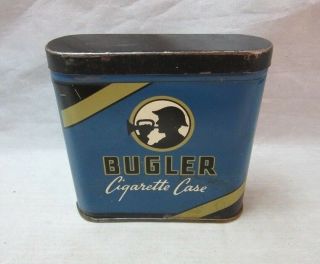 Vintage Bugler Cigarette Case Tin