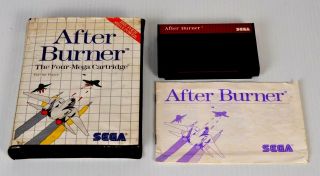 After Burner Sega Master System Game Console Cartridge Pal Vintage Boxed Case