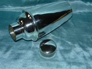 Stunning Antique Period Art Deco Silver Plate Cocktail Shaker - Engine Turned - 2