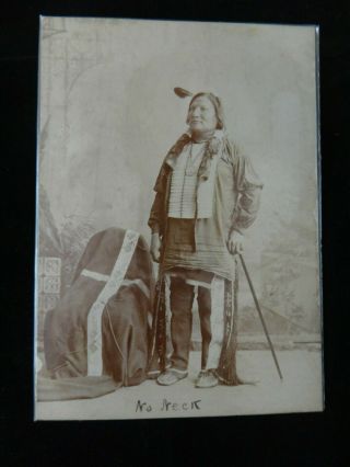 Vintage Photo Hunkpapa Lakota Sioux Indian - No Neck - Little Bighorn Custer
