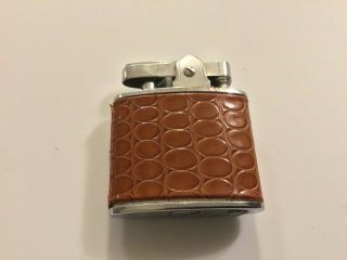 Vintage Continental Leather Wrapped Lighter