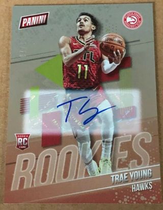 2019 Panini Trae Young Autograph Auto Vip Nscc National Rookies Rc 7/10 Hawks Sp