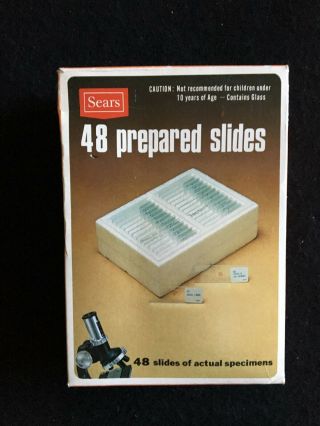 Vintage 48 Prepared Slides 49 - 24125 Sears Complete Set