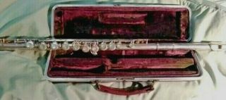 Vintage W.  T.  Armstrong Silver Flute With Case