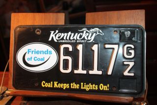 2014 Kentucky License Plate Friends Of Coal Keeps The Lights On 6117gz