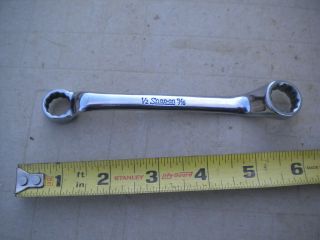 Vintage Snap On Box End Wrench 1/2 " & 9/16 " Xs1618
