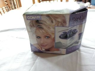 Vintage (1995) Conair Big Curls 1 - 1/2 " Jumbo Hot Flocked Rollers (5) Hair Setter