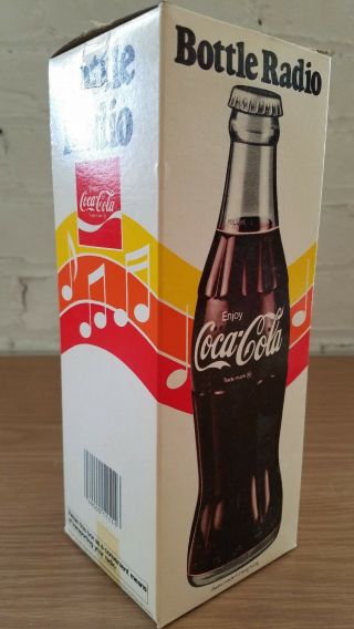 Vintage Coca Cola Bottle Radio W/original Box Enjoy Coke