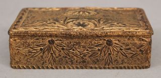 RARE Antique Louis XVI Dore Gilt Bronze TIFFANY STUDIOS 1831 Desktop Utility Box 3