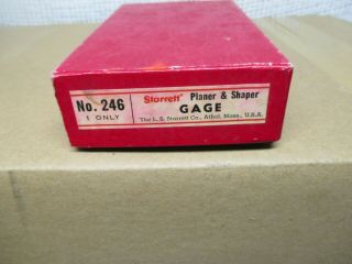 Vintage Starrett No.  246 Planer & Shaper Gage With Extensions & Box