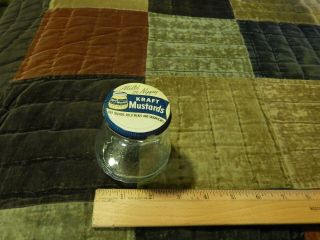Kraft Mustards " Mild Or Nippy " (anchor - Hocking) Glass Jar W/ Lid Vtg Usa Ltd