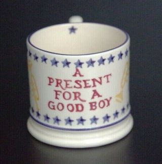 Early Vintage Emma Bridgewater " A Present For A Good Boy " Mug,  England