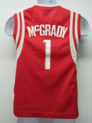 Boys Reebok Houston Rockets 1 McGrady Stitched NBA Basketball Jersey sz S (8) 3