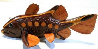 John Peeters Natural Wood Masterpiece Fish Spearing Decoy Ice Fishing Lure