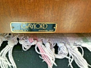 VINTAGE Maple GAYLORD 9 DRAWER CARD FILE CABINET 20x17x13 3