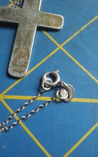 Vintage Sterling Silver Marked Gj Jenson? Necklace 1 Price Ships All