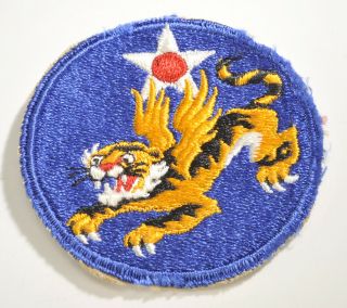 Ww2 Us Army Air Corps Forces Vintage Patch 14th Aaf Flying Tigers Patch