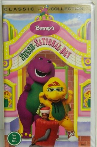 Vintage Vhs Movie Barney`s Sense - Sational Day Plays Well 1997 Pre Owned/