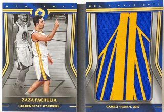 2017/18 Opulence Finals Booklet Game Patch Zaza Pachulia /25