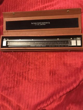 Vintage Gerber Variable Scale Model Tp007100b Scientific Instrument