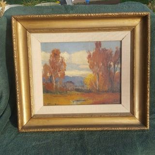 Vintage Catherine M.  Brice Oil Painting California Artist Saranac Lake York