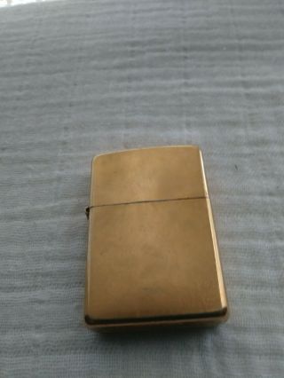 Vintage Gold (full Size) (zippo) E - 03 Flip Top Cigarette Lighter (circa 2003)