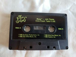 Roxy Cassette Tape Jem And The Holograms Hasbro Vintage