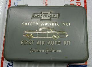 Vintage 1961 Chevrolet Johnson,  Johnson Safety First Aid Kit