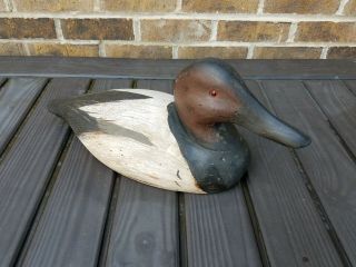 Vintage Coot Decoy Co Duck Decoy Signed " For Ducks Unlimited "