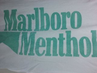 Marlboro Menthol Cigarette Beach Towel Terry Cloth Green 1991