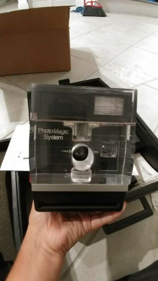 Vintage 1987 Camera Polaroid Photo Magic System 600 Series Button Cutter Guc