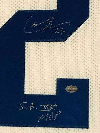 FRAMED DALLAS COWBOYS LARRY BROWN AUTOGRAPHED SIGNED INSCRIBED JERSEY GTSM HOLO 3