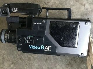 Vintage Sony Ccd - V8af Video Hi8 Video Camera For Parts/repair