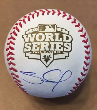 Pablo Sandoval Signed 2012 World Series Baseball San Francisco Giants Psa/dna