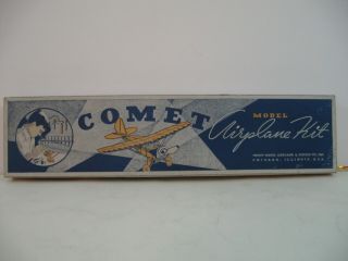 1940s Vintage Comet Balsa Wood Model Airplane Kit