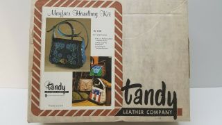 Vintage Tandy Mayfair Leather Handbag Purse Kit 4335 - Complete