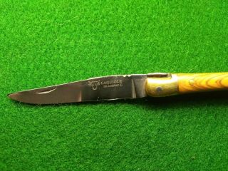 Vintage Laguiole Folding Knife With Wood Handle