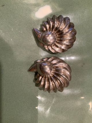 Vintage Patricia Von Musulin Sterling Silver Earrings - Signed
