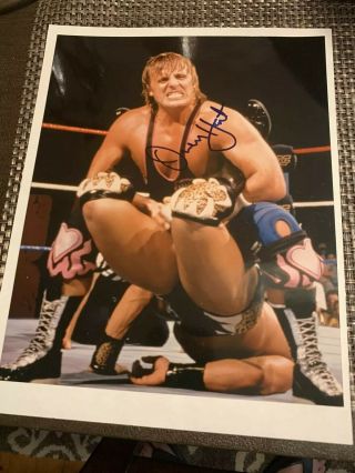 Owen Hart Autographed 8x10 Wwe Wwf