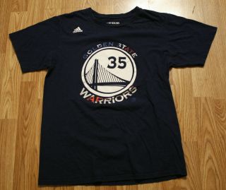 Adidas Kevin Durant Golden State Warriors Jersey T - Shirt Size Men’s Medium Usa