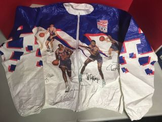 Kellogg’s 1992 Olympic Dream Team Basketball Usa Windbreaker Jacket Vintage