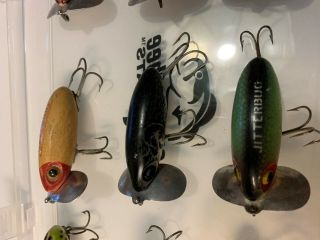 Group Of 9 All Different Color Large Size Fred Arbogast Jitterbug Lures 3