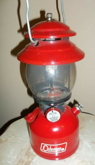 Vintage Red Coleman Lantern Model 200a 1966