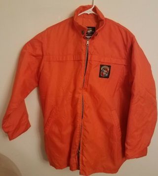 Vtg Stearns Flotation Jacket Uscg Approved Type Iii Life Jacket Coat Lg Orange