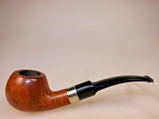 Author Natural Straight Grain Briar Pipe Made In Usa 80’s Ebonite Stem By Me