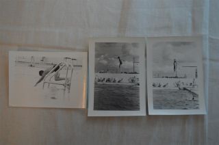 Unusual Vintage Photos Boys In Mid Air Diving Motion 857