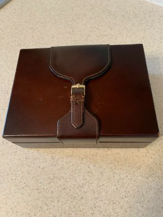 Vintage Rolex Leather Wood Watch Box 71.  00.  04